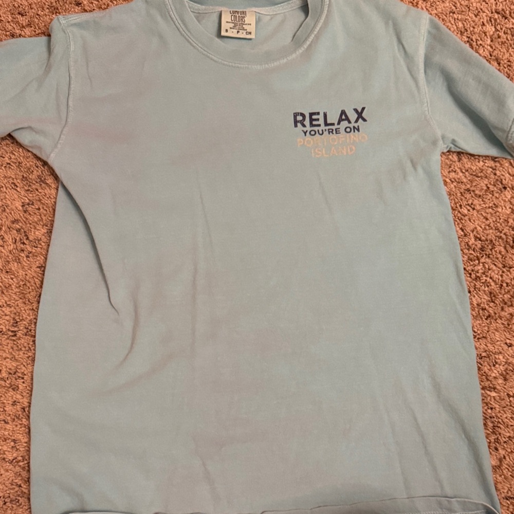 Light Blue Relax Graphic T-Shirt